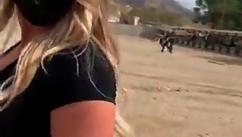 Big Tits Blonde Army Babe Kayley Gunner Is Locked And Loaded
