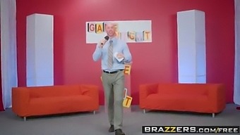 Brazzers - Pornstars Like It Big - Game Night Shenanigans Scene Starring Nicole Aniston Peta Jensen