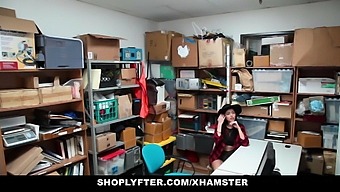 Shoplyfter- Hipster Shoplyfter Caught Between Two Cocks