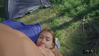 Picked Up Alluring Girl Mia Bandini Is Fucked Missionary During Camping