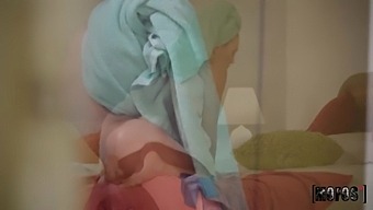 Spying On Super Sexy Stepsister After Taking A Shower And Changing Her Clothes