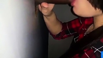 Girl Takes Her First Bbc At The Glory Hole