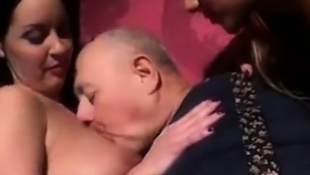 Old Fat Man Lick And Kisses Bitches Yummyy