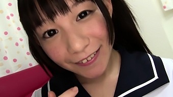 Ruri Narumiya Japanese Teen Gives Pov Blowjob