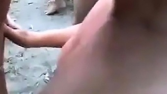 Granny Taking Cum From Strangers At The Beach.