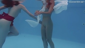 Anastasia Ocean And Marfa Are Naked Underwater
