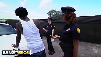 Bangbros - Lucky Suspect Gets Tangled Up With Some Super Sexy Female Cops
