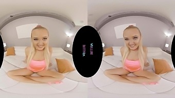 Pretty In Pink! - Big Tits Blonde Bombshell Babe Solo Masturbation