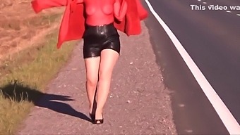 Redroserus-My Big Ass In Leather Shorts