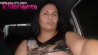 Mommy Bbw Suck Dildo In Car