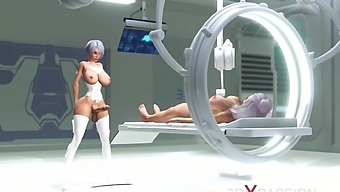 Hot Sex In Sci-Fi Med Bay. 3d Sexy Dickgirl Android Fucks Hard A Young Hottie