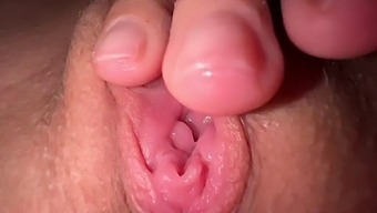 Close-Up Of Horny Teen Pussy Masturbation, Real Orgasm