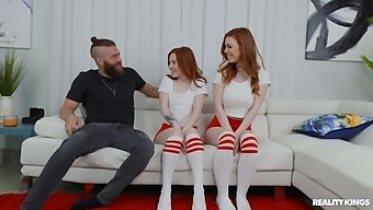 Wild Trio Once These Ginger Sluts Decide To Share The Dick
