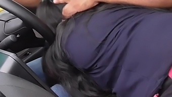Indian Taxi Driver - Blowjob In The Car