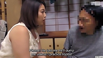 Japanese Voluptuous Kanna Shinozaki Blowjob And Titjob