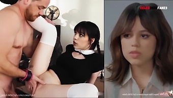 Jenna Ortega'S Stunning Performance In High Definition Stockings And Tattoo