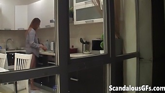 Stepbrother And Stepsister Engage In Taboo Sex In The Kitchen