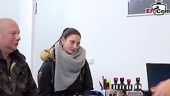 German Couple Gets Naughty In The Office With Oral And Anal Sex