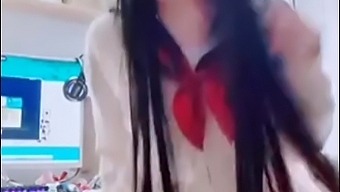Ladyboy Teen Gets Her Pussy Licked And Fucked In School Uniform