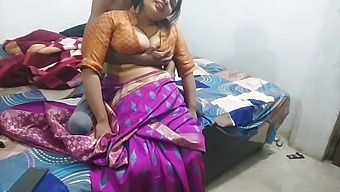 Desi Bhabhi Enjoys Playing With Chocolate In Her Happy Home