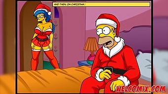 Husband Gifts His Wife To Beggars As Christmas Present. Simpson'S Inspired Adult Animation.