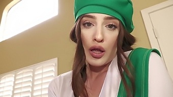 Aubree Valentine With Unprocessed Boobs Laments While Being Screwed.