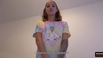 A Beginner Teen Strumpet Wants To Test The Bed And Get Creamed.