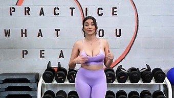 Roxie Sinner With Unadulterated Boobs Moans While Being Banged In The Gym.