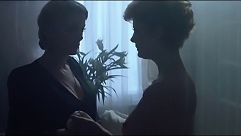 Lesbian Lovers Catherine Deneuve And Susan Sarandon Indulge In Softcore Kissing And Tit Play