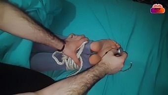 Hd Foot Fetish Video: Tickling Wives' Feet In Bondage