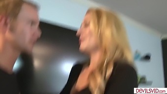 Blonde Milf With Big Natural Tits Takes On A Big Cock In Hd