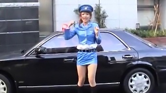Subtitled Japanese Public Nudity Miniskirt Police Striptease