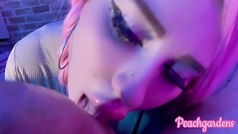 Pov Video Of A Teen Giving A Deepthroat Blowjob And Swallowing Cum