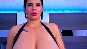 Latina Babe Masturbates With Fake Cum