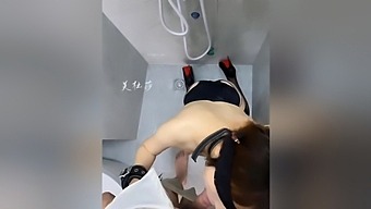 Japanese Teen In Stockings Gives Blowjob And Bdsm
