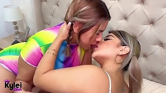 Kylie Ellish And Naty Delgado Explore Their Fetish For Eating Pussy In This Steamy Lesbian Video