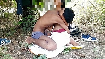 Indian Teen Gets Her First Taste Of Doggy Style In The Woods