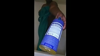Black-And-Ebony Milf'S Shower Time