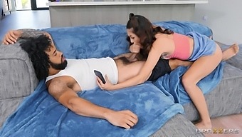 Black Man With Curly Hair Fucks Gorgeous Brunette In Hd