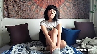 German Teen With Big Natural Tits Pleasures Herself With Toys