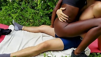 Beautiful Ebony Beauty Enjoys Outdoor Sex