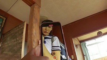 Asian Beauty Indulges In Solo Play