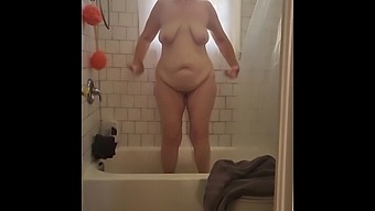 Hot Granny Momma Vee Takes A Shower In Her Stepbrother'S House!