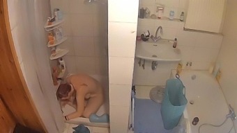 Amateur Milf Caught Masturbating In The Shower