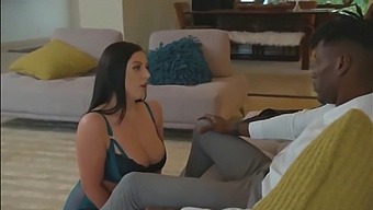 Angela White'S Big Natural Tits Take On A Big Black Cock