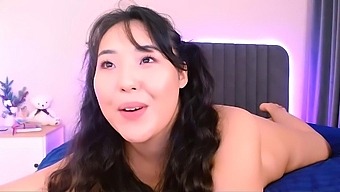 Asian Beauty Gets Titjobed In This Masturbation Video