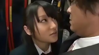 Japanese Bus Driver Gets Creampied In Public