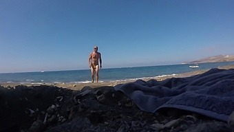 Nude Beach Fun With A British Couple