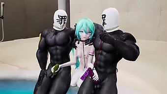 Miku'S Striptease And Fuck