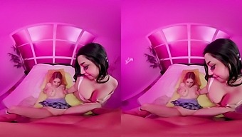 Intense 3d Threesome In The Pink Room